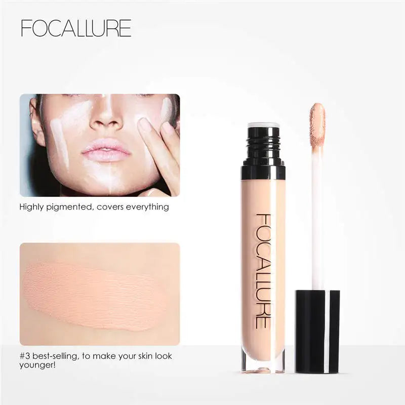 Focallure Liquid Concealer – Full Coverage & Anti-Aging Finish